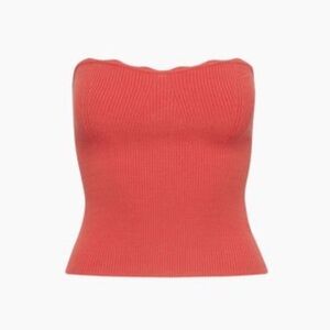 Aritzia Wilfred Heaven Top - Red NWT large tube top strapless